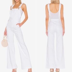 Frame white scalloped Overalls